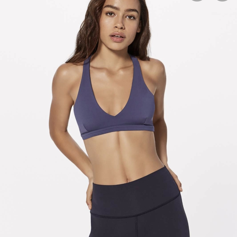 Lululemon Raise the Barre Bra blue/purple size 6